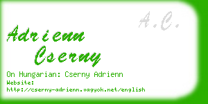 adrienn cserny business card